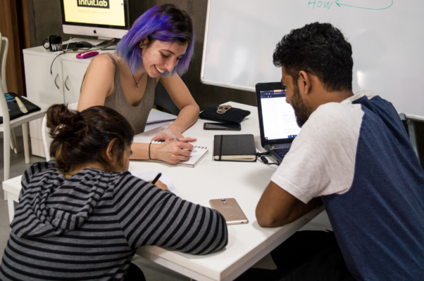Students at Ecole Intuit Lab