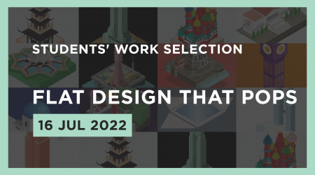 🏰 Flat design that pops 💥